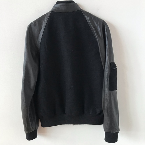 Surface to Air leather and cashmere blend bomber - Picture 2 of 12